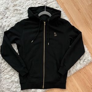 OVO ZIP-UP HOODIE BLACK S